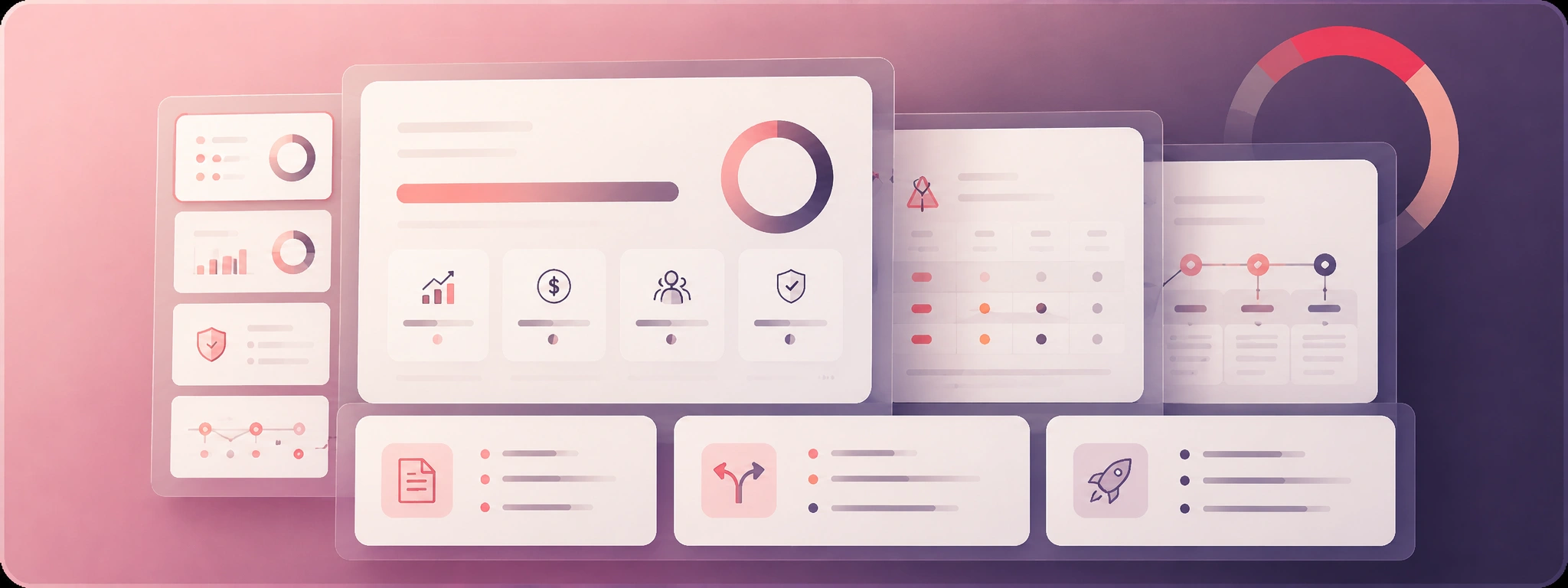 AI Implementation Roadmap Template preview with phased roadmap, milestones, workstreams, dependencies, and decision gates